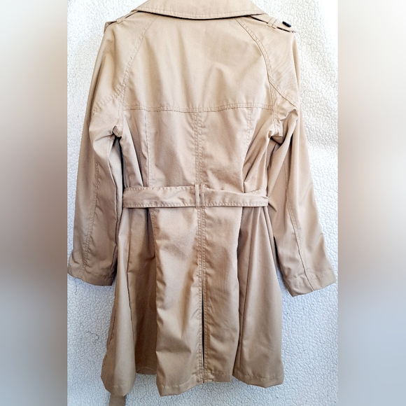Women's Merona Water Resistant Tan Button Down Coat - Picture 13 of 15